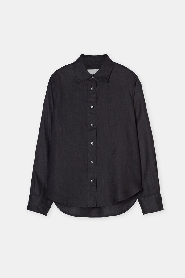Chemise À Coupe Droite - Black - Femme