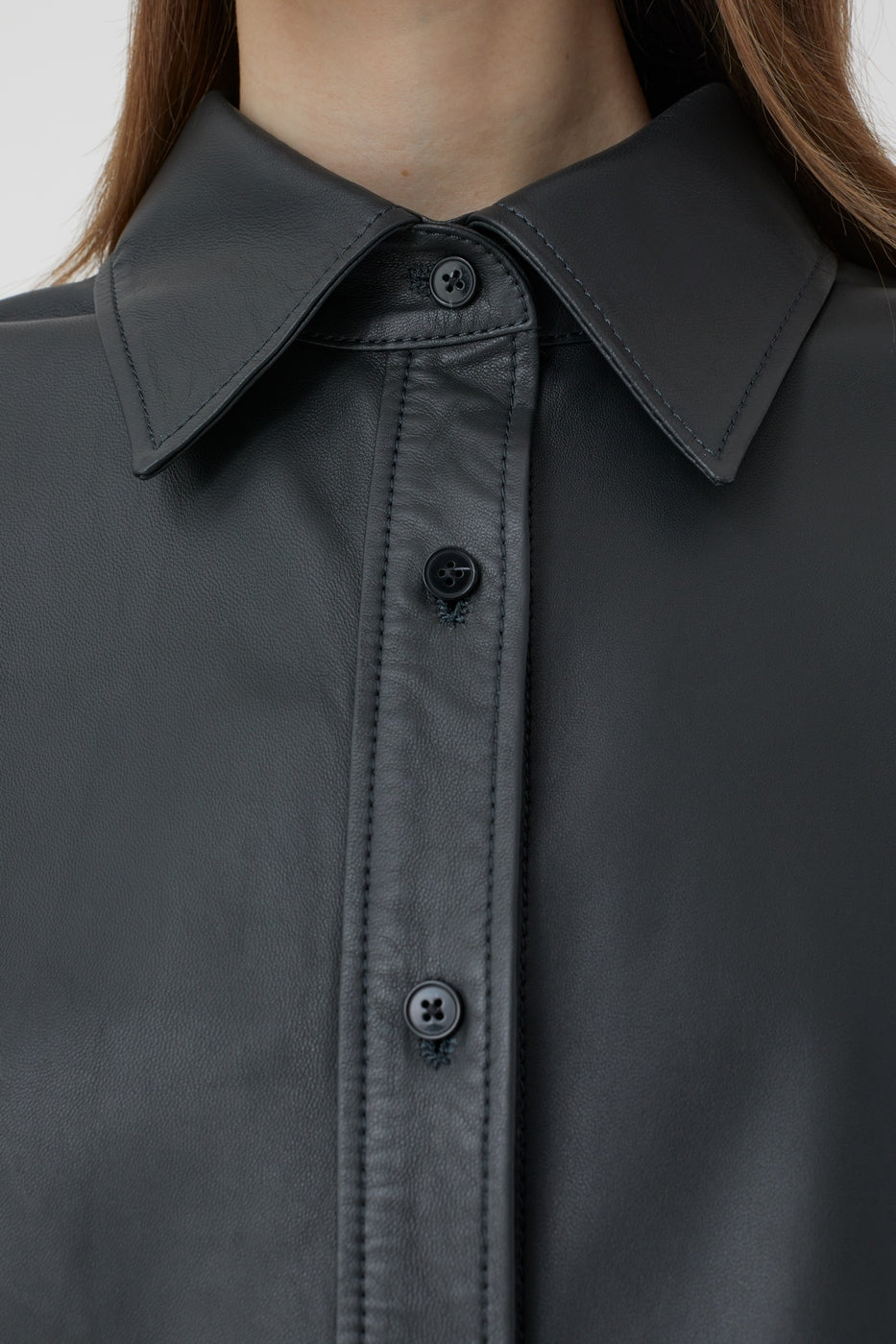 Chemise À Coupe Droite - Charcoal - Femme