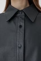 Chemise À Coupe Droite - Charcoal - Femme