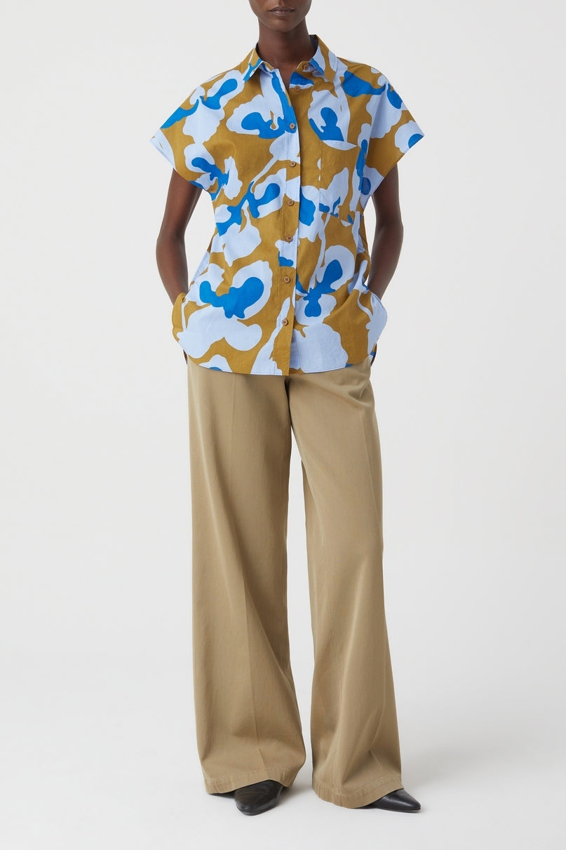 Chemise À Manche Courtes - Oceanic Blue - Femme