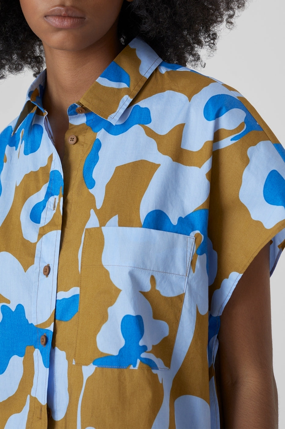 Chemise À Manche Courtes - Oceanic Blue - Femme