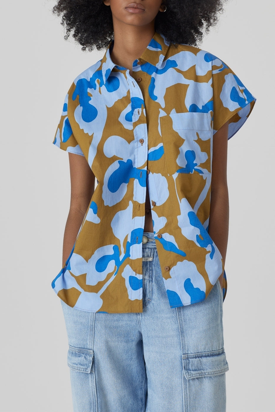 Chemise À Manche Courtes - Oceanic Blue - Femme