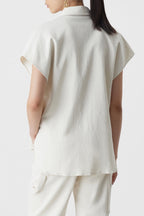 Chemise À Manche Courtes - Ecru - Femme