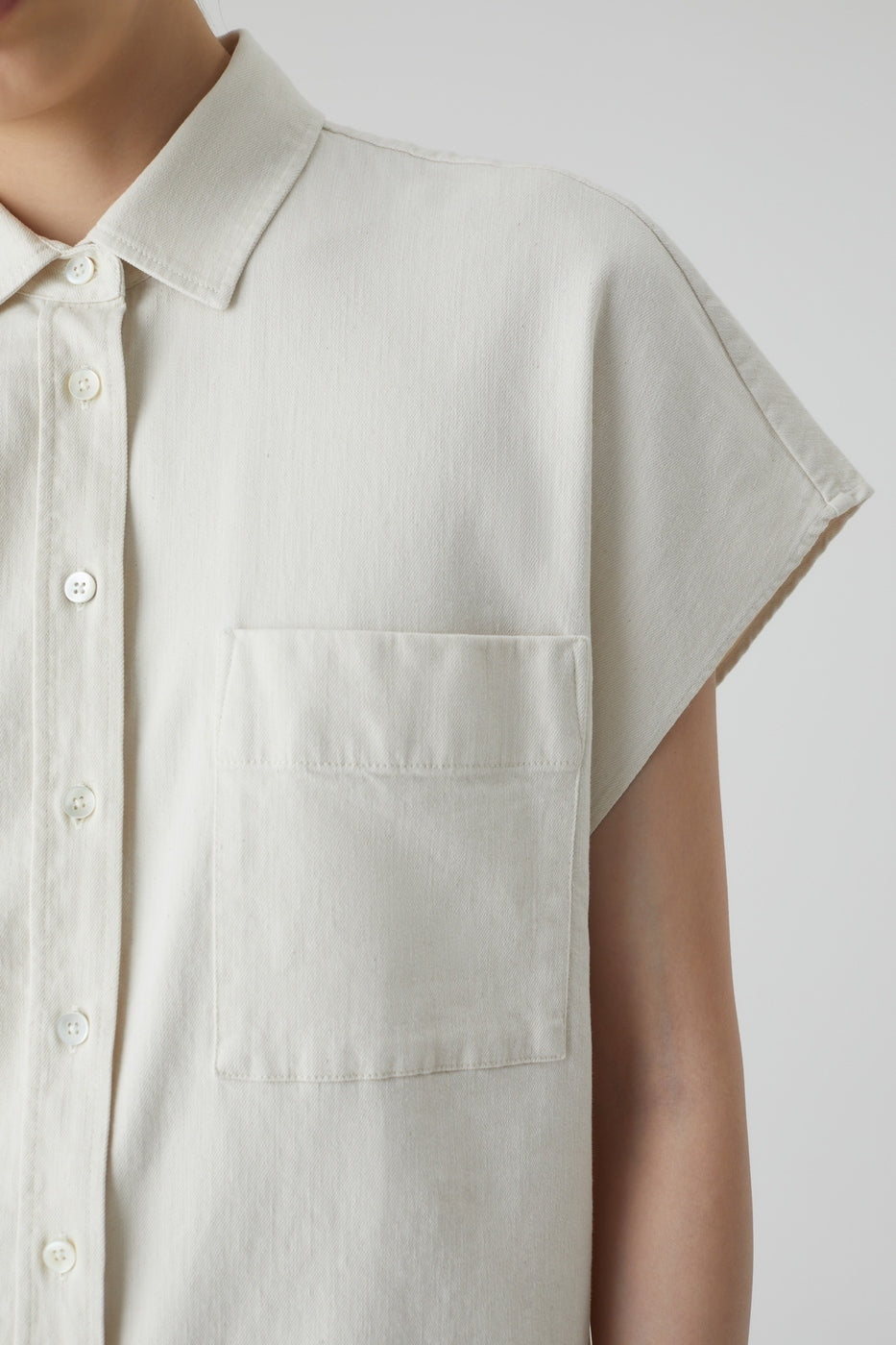 Chemise À Manche Courtes - Ecru - Femme