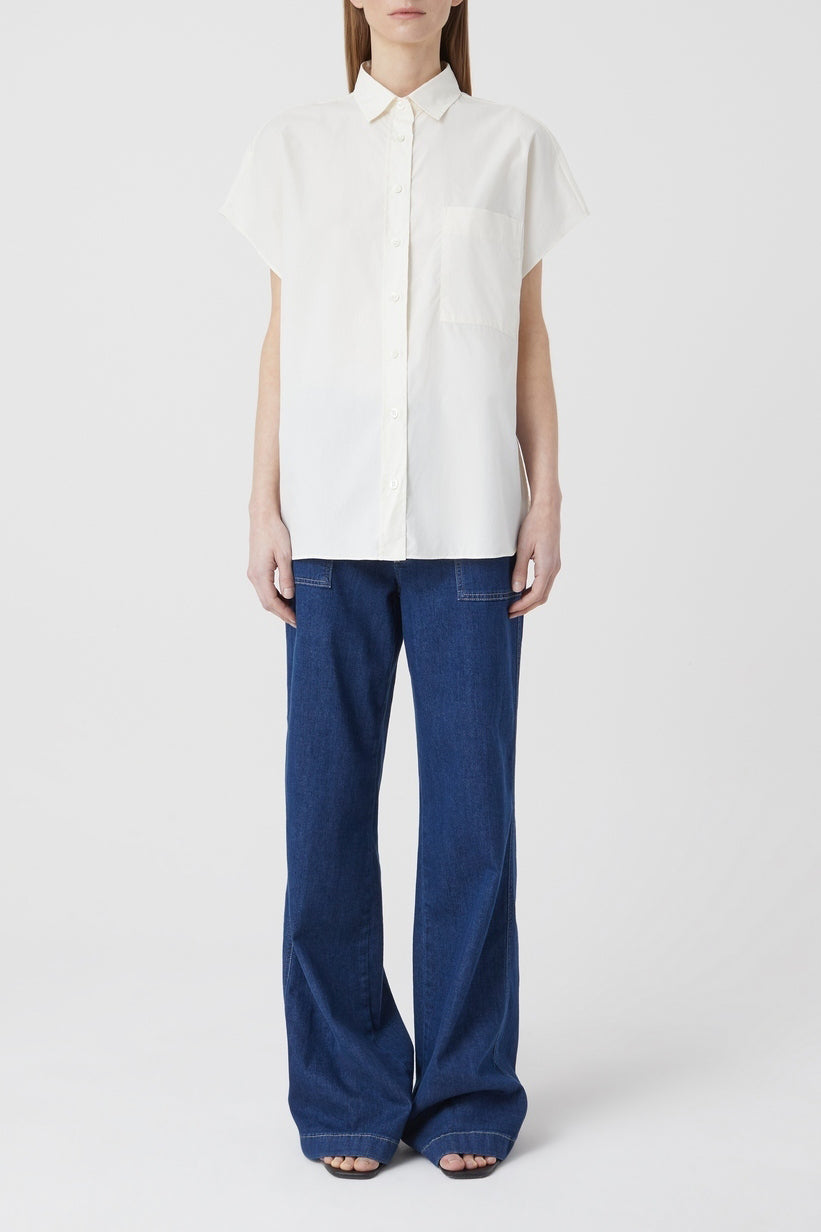 Chemise À Manche Courtes - Ecru - Femme