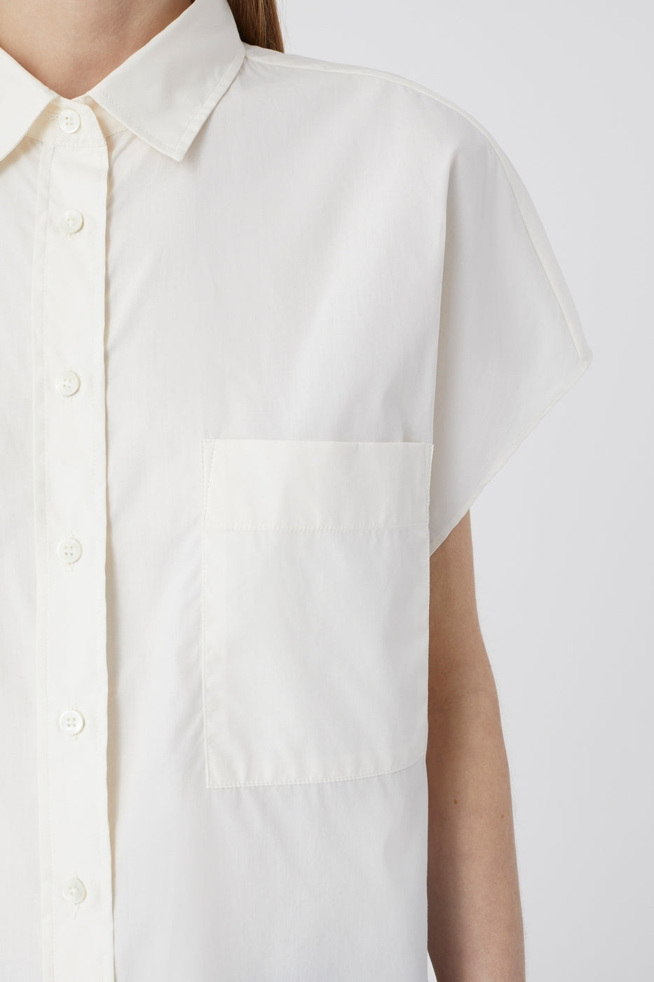 Chemise À Manche Courtes - Ecru - Femme