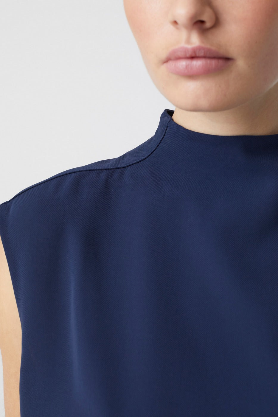 Haut À Col Montant - Dark Night - Femme