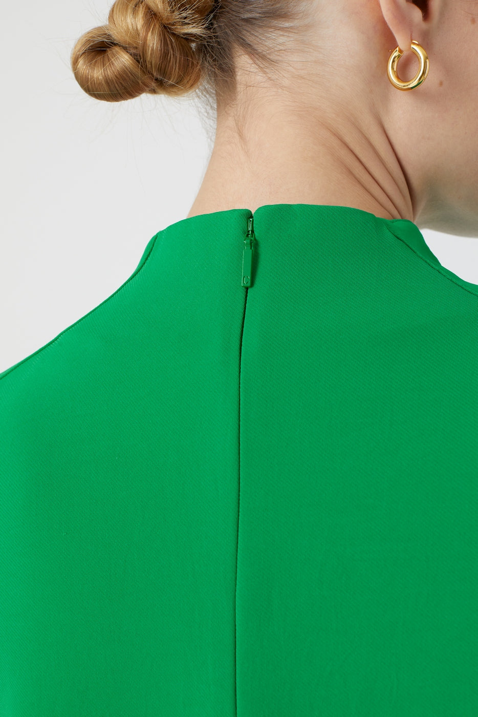 Haut À Col Montant - Green Patina - Femme
