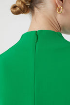 Haut À Col Montant - Green Patina - Femme