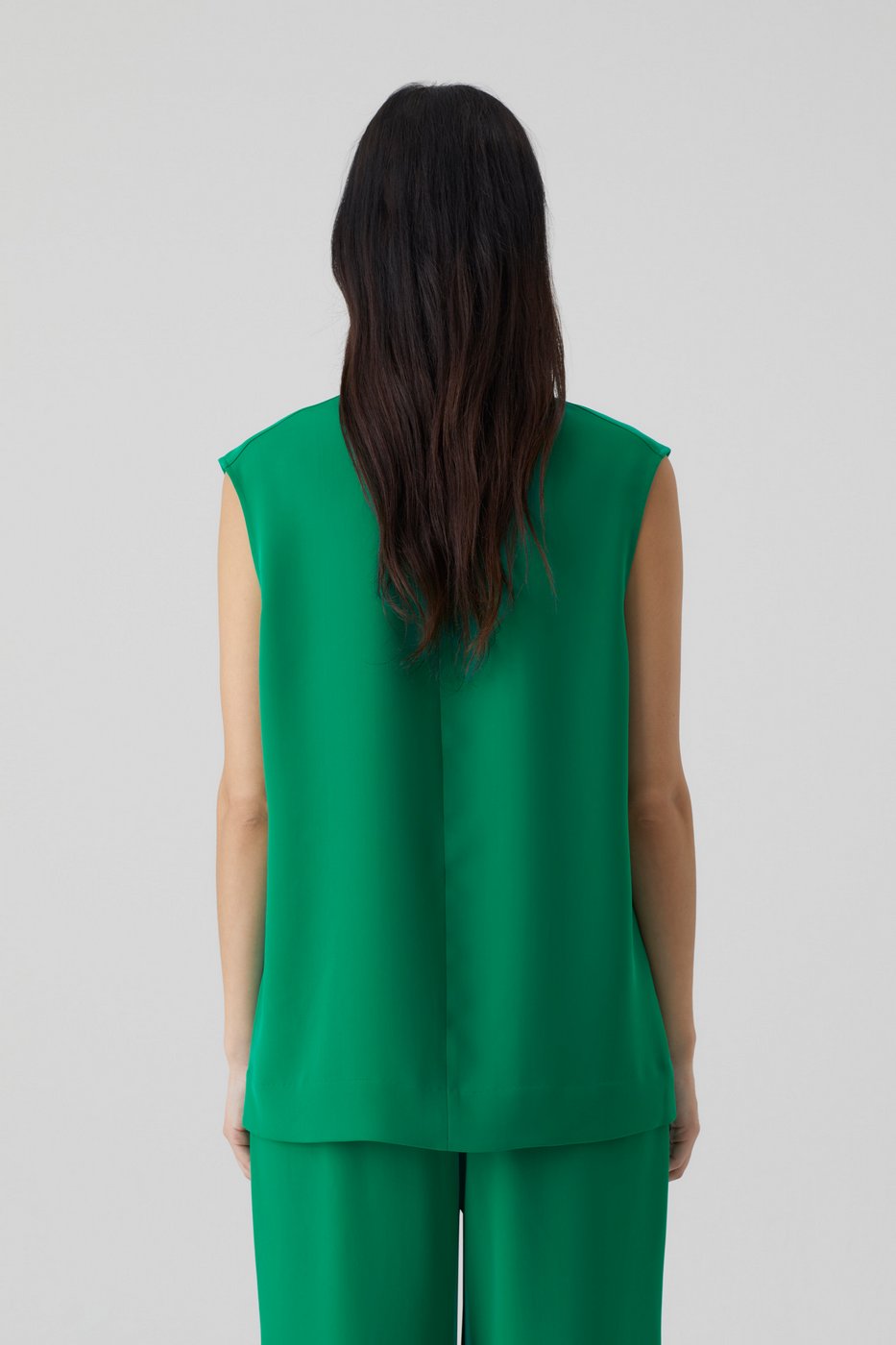 Haut À Col Montant - Green Patina - Femme
