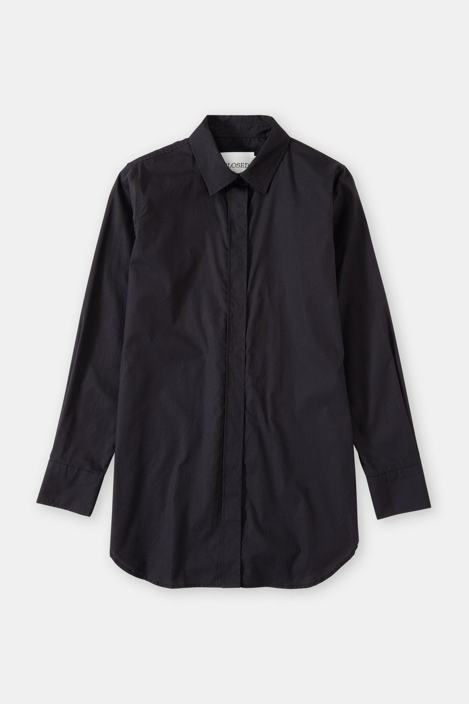 Chemise Longue Ajustée - Black - Femme