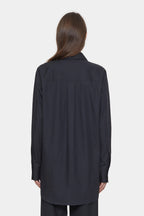 Chemise Longue Ajustée - Black - Femme