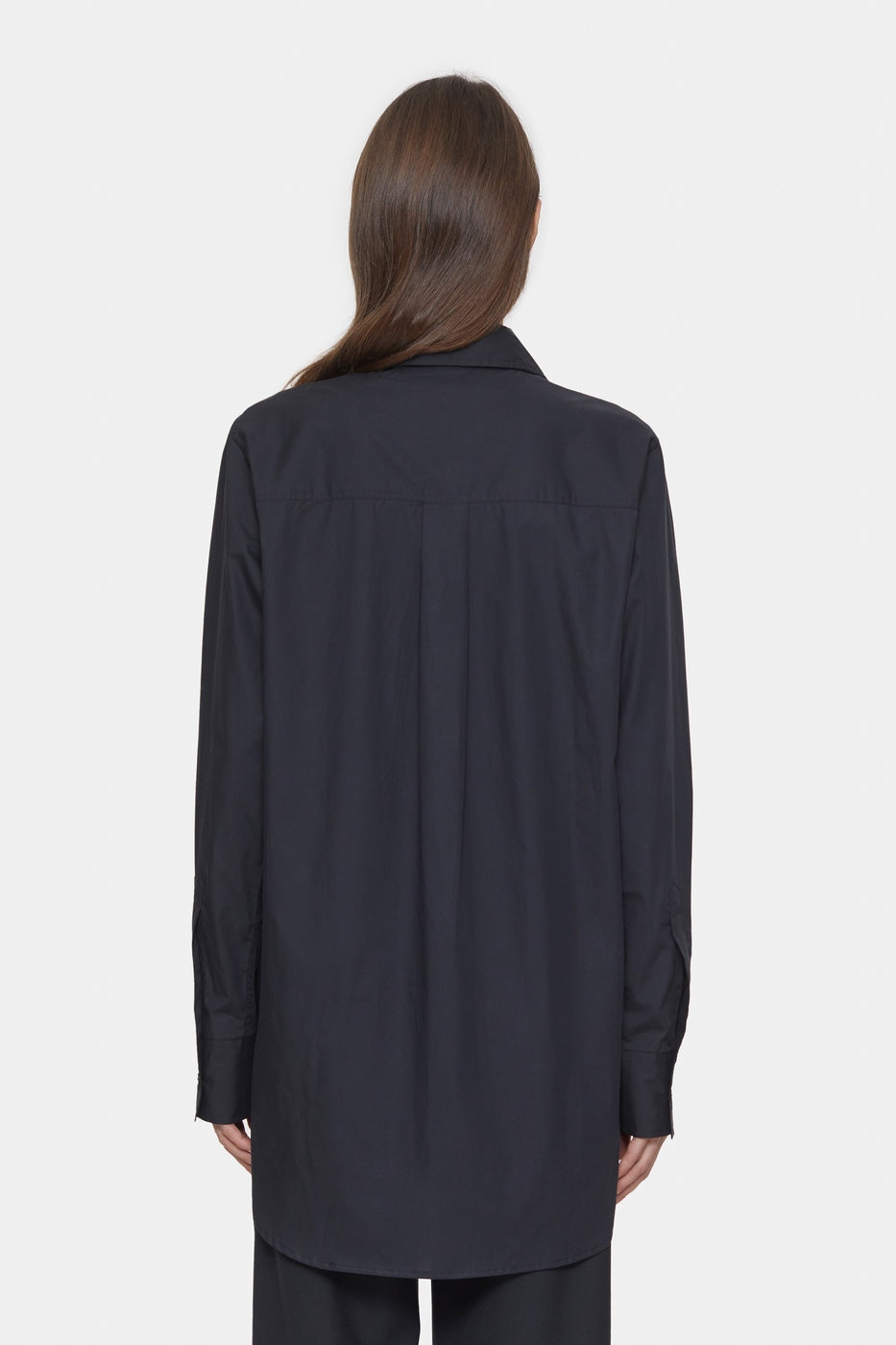 Chemise Longue Ajustée - Black - Femme