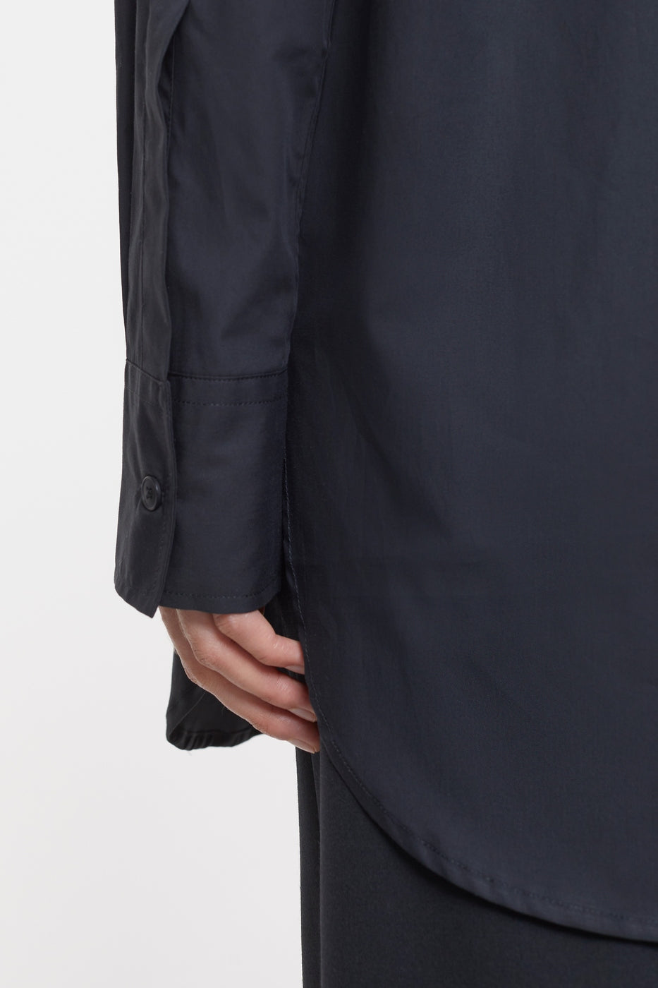 Chemise Longue Ajustée - Black - Femme