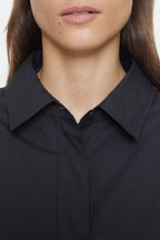 Chemise Longue Ajustée - Black - Femme