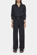 Chemise Longue Ajustée - Black - Femme