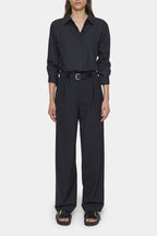 Chemise Longue Ajustée - Black - Femme