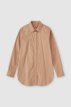 Chemise Longue Ajustée - Dark Rosewood - Femme