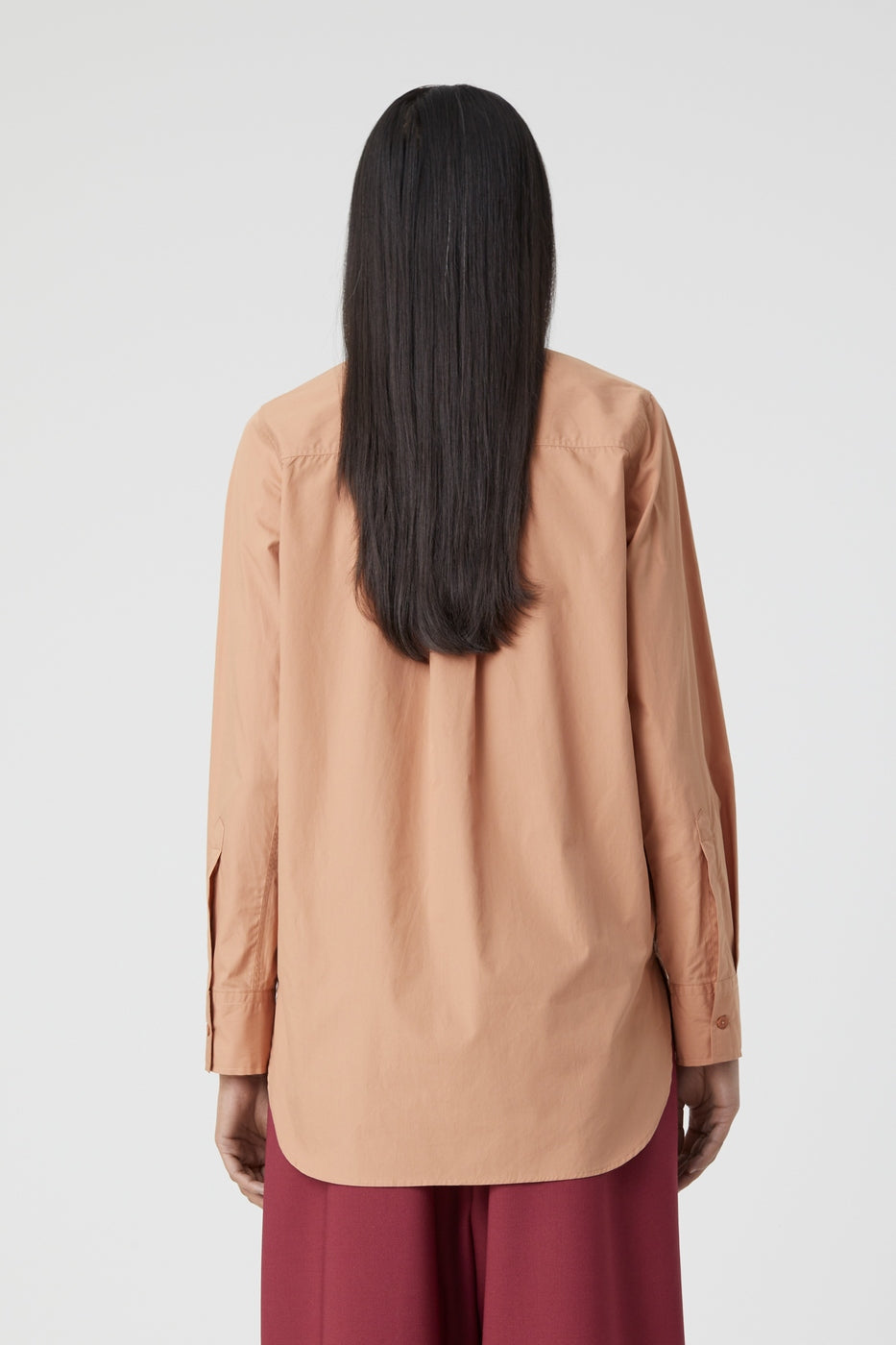 Chemise Longue Ajustée - Dark Rosewood - Femme