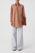 Chemise Longue Ajustée - Dark Rosewood - Femme