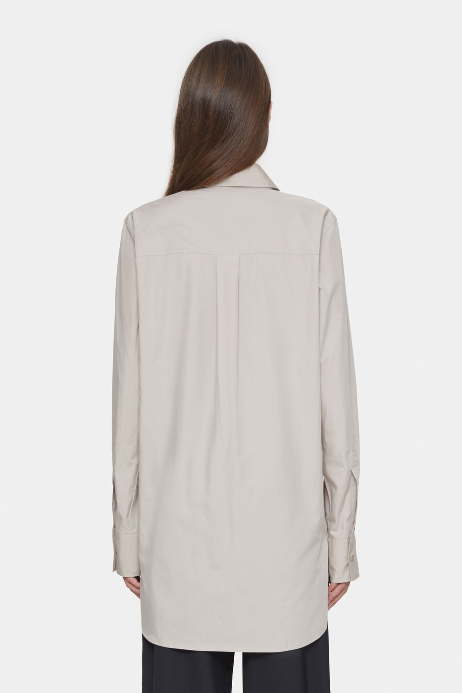 Chemise Longue Ajustée - Plaster Beige - Femme