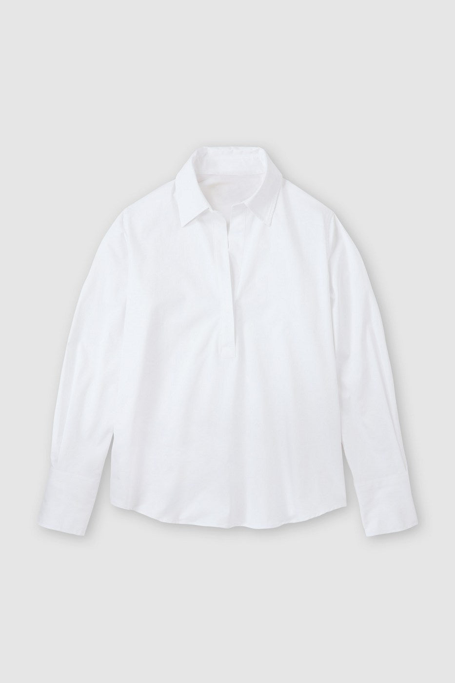 Tunique À Col Ouvert - White - Femme