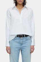 Tunique À Col Ouvert - White - Femme