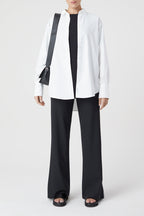 Chemise À Boutons - White - Femme