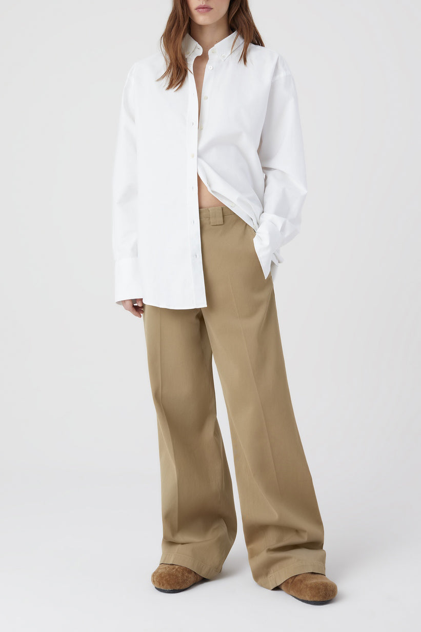 Chemise À Boutons - White - Femme