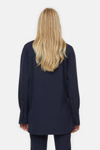 Chemise Basique À Plis - Dark Night - Femme