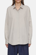Chemise À Épaules Tombases - Plaster Beige - Femme