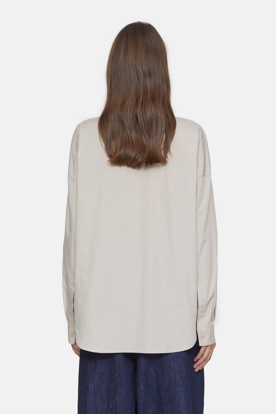 Chemise À Épaules Tombases - Plaster Beige - Femme
