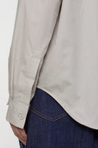 Chemise À Épaules Tombases - Plaster Beige - Femme