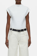 T-Shirts Straight Neck Sleeveless - Ferro Brown - Femme