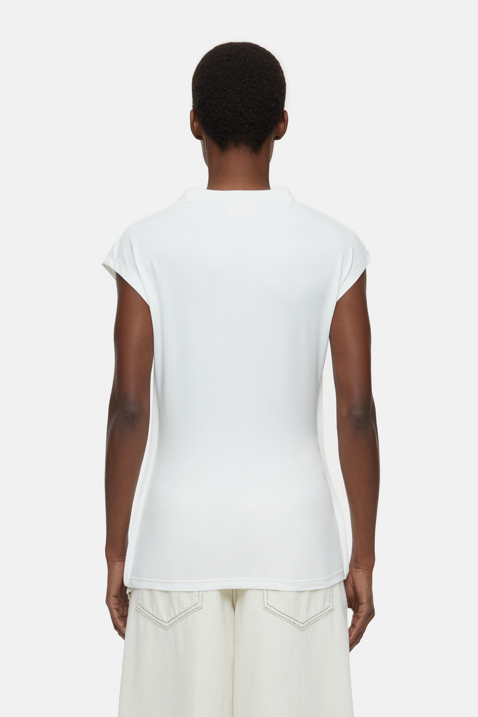T-Shirts Straight Neck Sleeveless - Ferro Brown - Femme