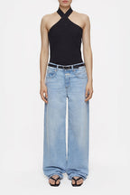 T-Shirts Halter Neck Top - Black - Femme