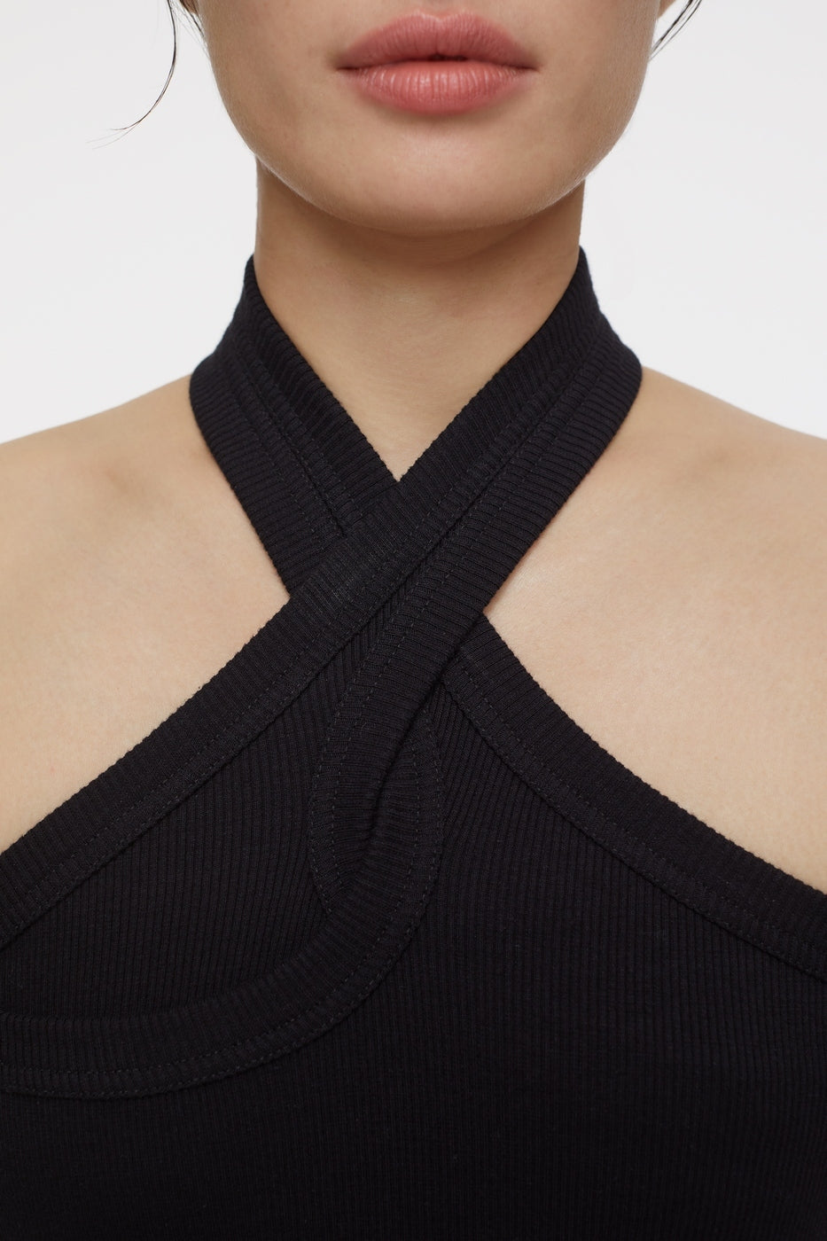 T-Shirts Halter Neck Top - Black - Femme