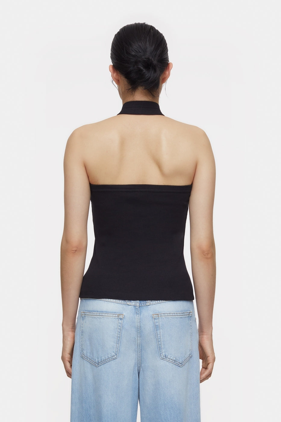 T-Shirts Halter Neck Top - Black - Femme