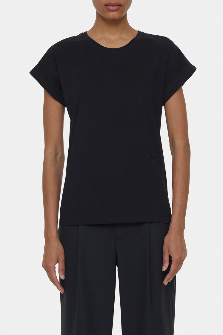 T-Shirts Turn Up T-Shirt - Black - Femme