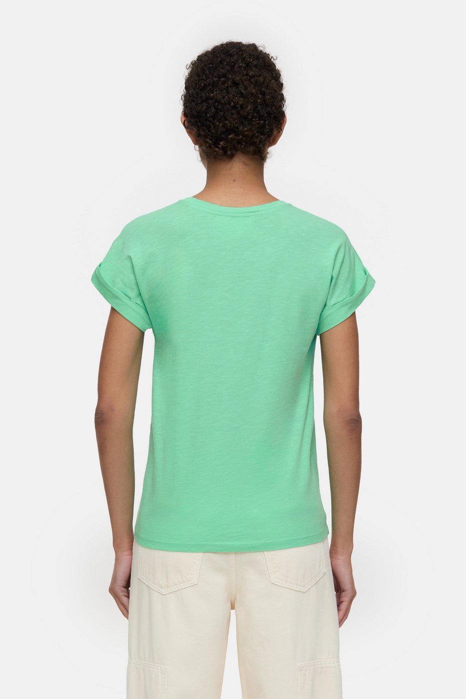 T-Shirts Turn Up T-Shirt - Brown Sugar - Femme