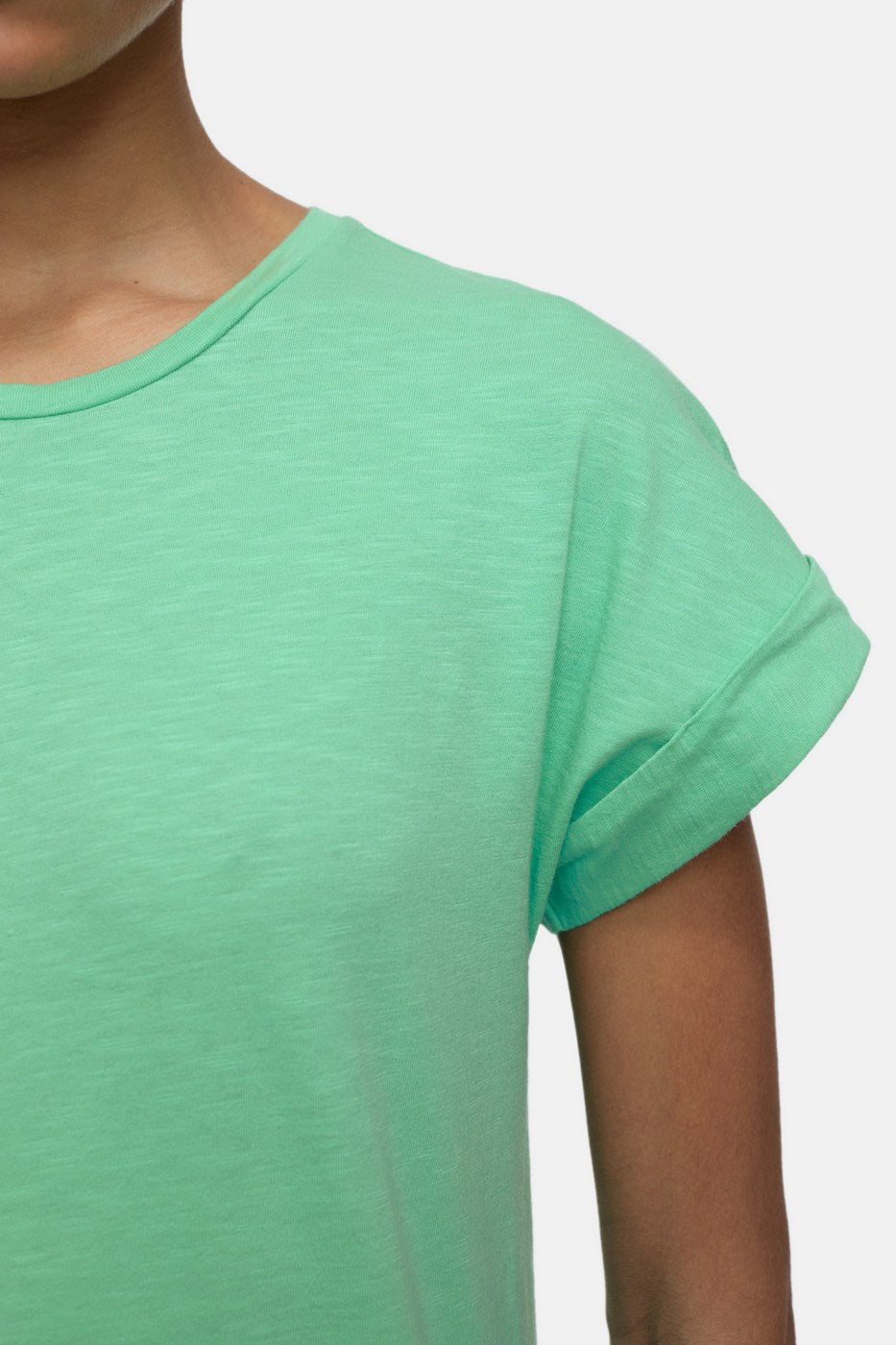 T-Shirts Turn Up T-Shirt - Brown Sugar - Femme
