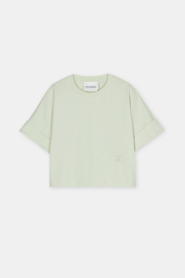 T-Shirts Turn Up T-Shirt - Smokey Blue - Femme