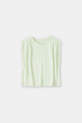 T-Shirts Pleated Sleeveless - Green Weed - Femme