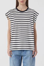 T-Shirts Crew Neck Cap Sleeve - Brown Sugar - Femme