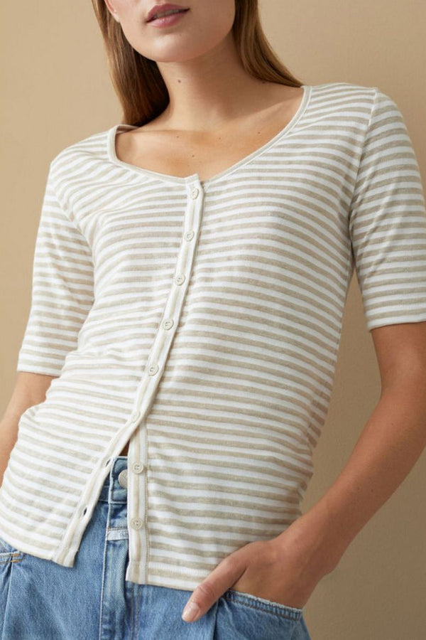 Closed - T-Shirt - Shiitake - Femme
