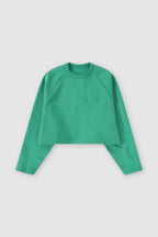 T-Shirts Crew Neck Long Sleeve - Old Pine - Femme