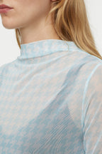 T-Shirts Straight Neck Longsleeve - Ivory - Femme