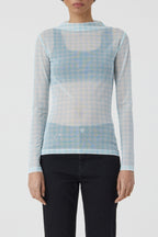 T-Shirts Straight Neck Longsleeve - Ivory - Femme