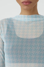 T-Shirts Straight Neck Longsleeve - Ivory - Femme