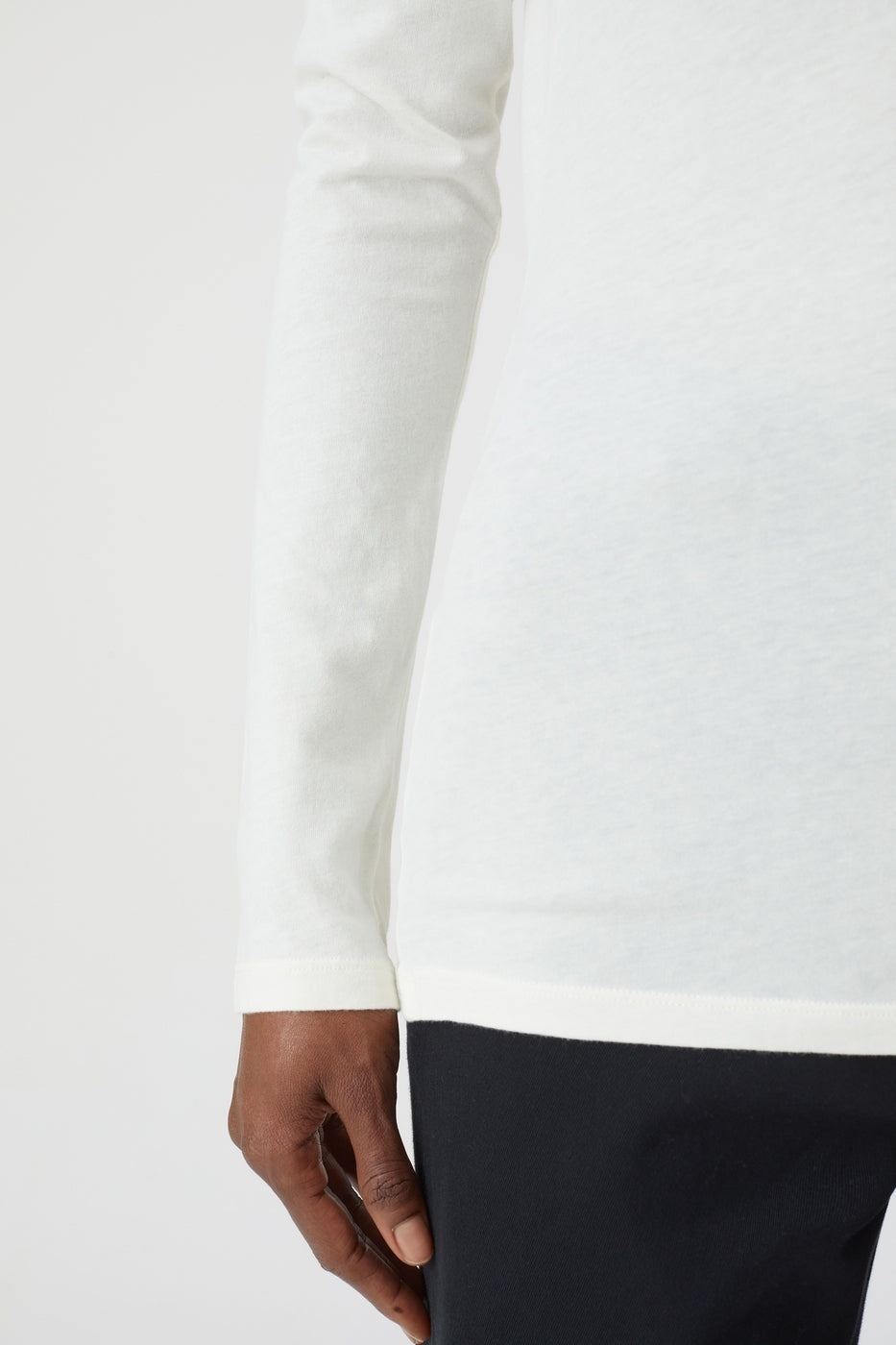 T-Shirts Deep Neck Long Sleeve - Old Pine - Femme
